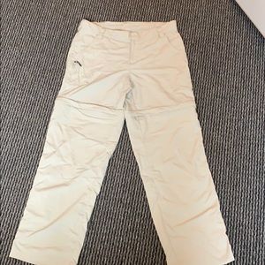 Khaki White Sierra women’s large parachute pants